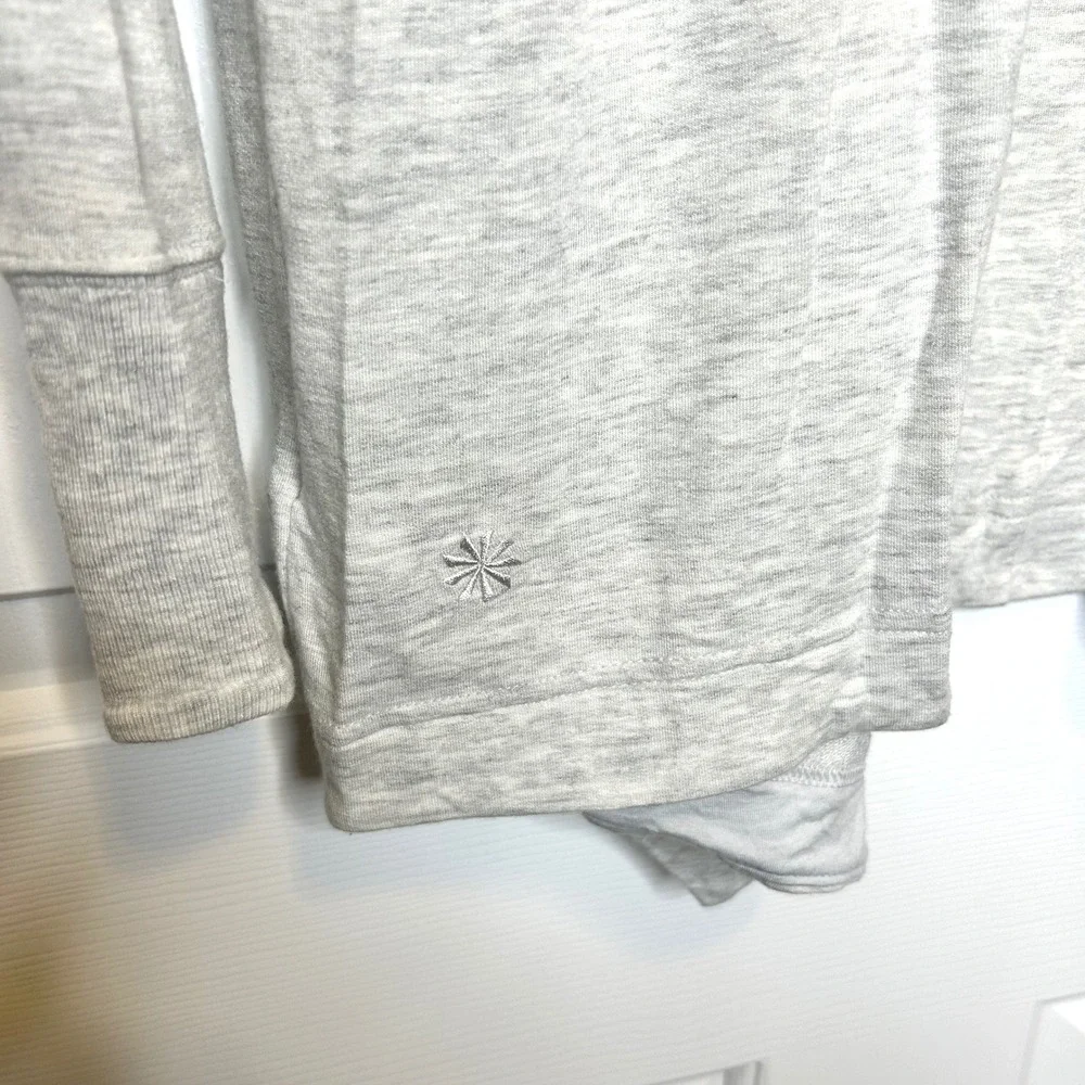 Athleta Pranayama Restore Wrap Cardigan Sweater Heather Gray Size S - Picture 6 of 8